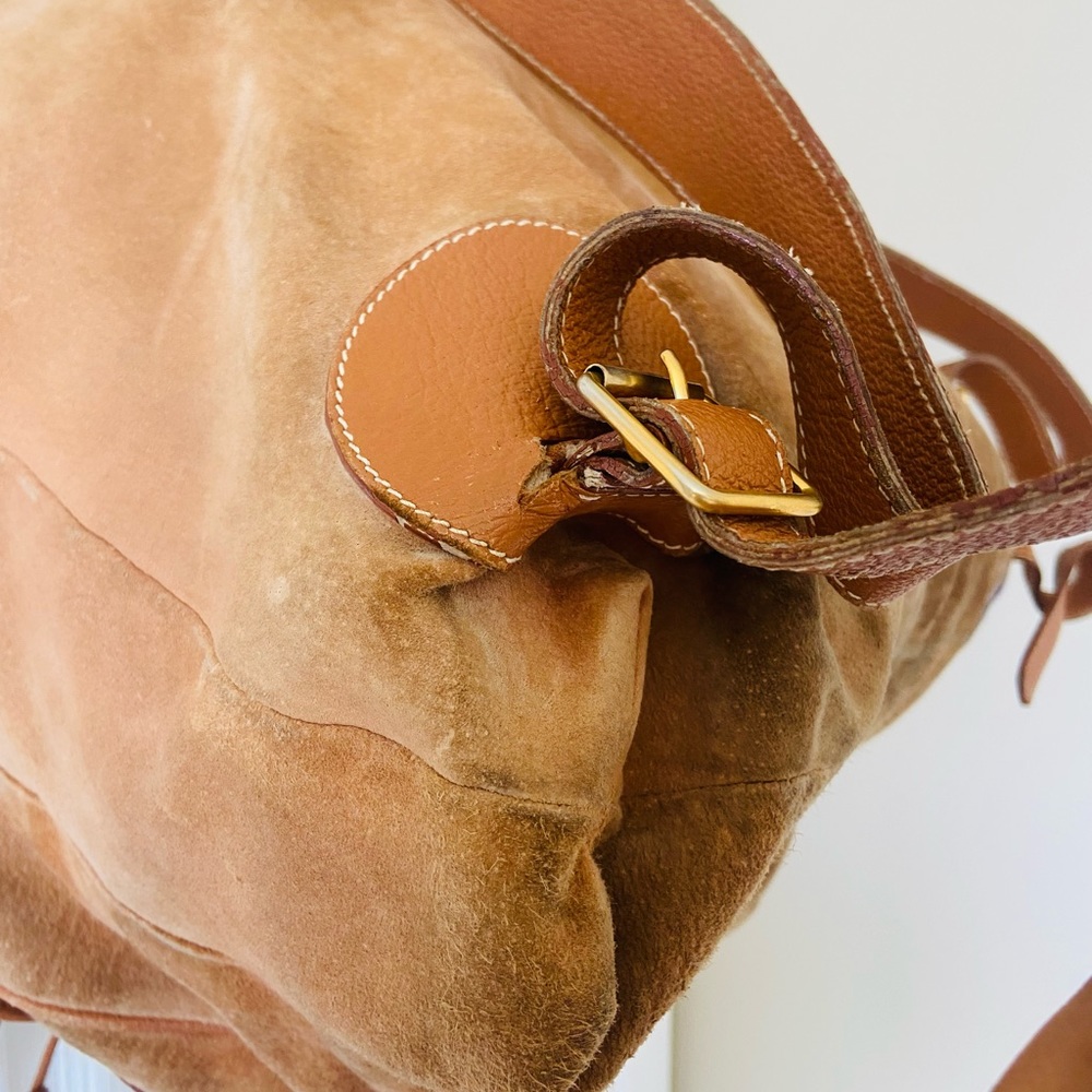 Gucci Suede Leather Caramel Backpack - Picture 7 of 12